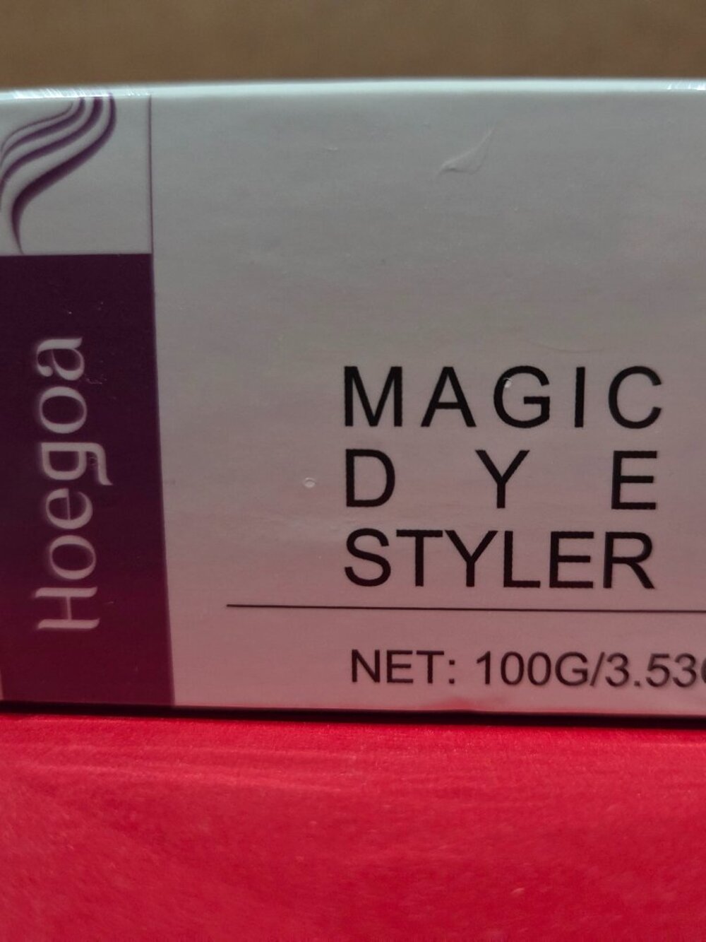 Hoegoa Magic Dye Styler Temporary Purple Hair Dye -Sealed - 100g/3.53 oz